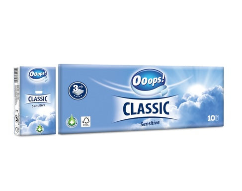 Носни кърпички 10 пакета x10 броя кърпички Ooops