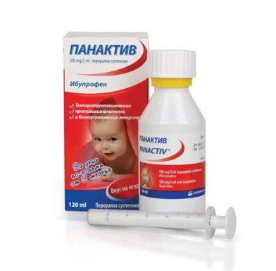 Панактив сироп с болкоуспокояващо действие 100мг/5мл х120 мл Polpharma