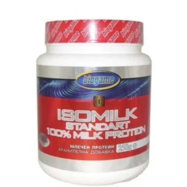 Млечен протеин за натрупване на мускулна маса с аромат ягода x250 г Biogame