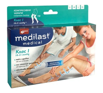 Medilast Компресивен чорап при разширени вени клас I 7/8 S Medica
