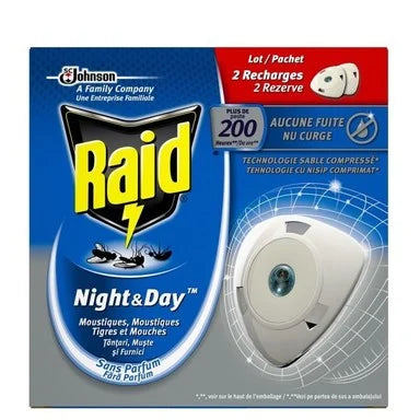 Raid Ден и Нощ Двоен изпарител против насекоми