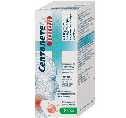 Септолете тотал Спрей за гърло х30 мл KRKA