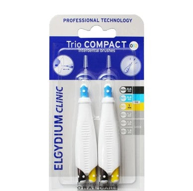 Elgydium Trio Compact Mix Интердентални четки за зъби за тесни междузъбни пространства