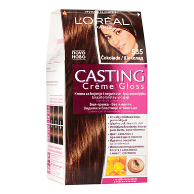 Loreal Casting Creme Gloss Боя за коса без амоняк №535 шоколад