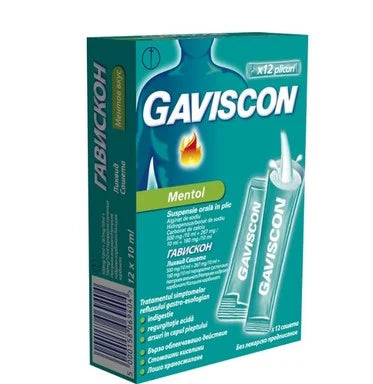 Гавискон ликуид при симптоми на гастро-езофагеален рефлукс 10 мл х12 сашета