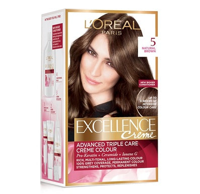Loreal Excellence Creme Боя за коса 5 кафяв