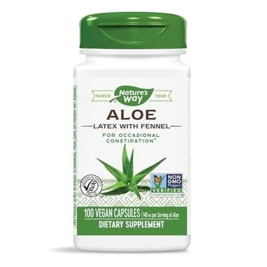 Алое, латекс и копър за стомаха 275 мг х100 капсули Nature's Way