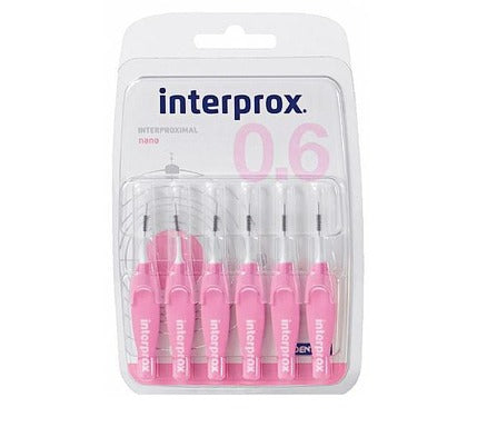 Dentaid Interprox 4G nano 0.6 mm интердентална четка за зъби х6 бр
