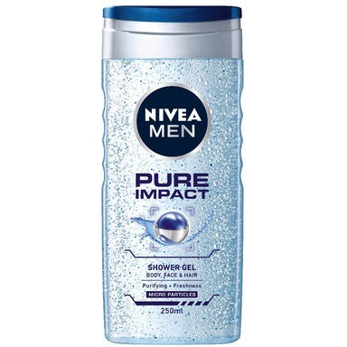 Nivea Men Pure Impact Душ гел за коса и тяло x250 мл