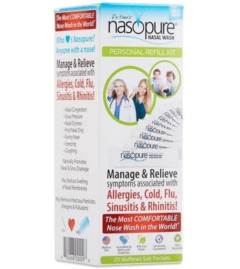 Nasopure Комплект сашета за носни промивки x20 бр