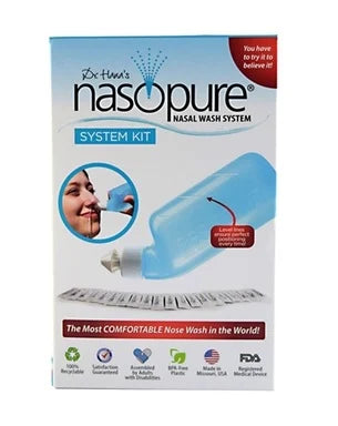 Nasopure Комплект за носни промивки за възрастни х236 мл + 20 сашета