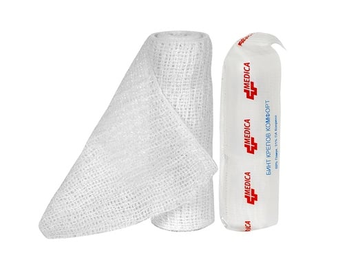 Комфорт крепов бинт 4 м/5 см Medica