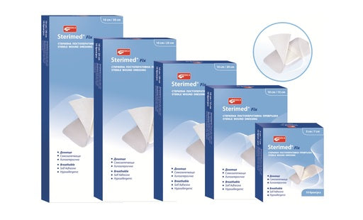 Sterimed Fix Стерилни постоперативни превръзки 5 см/7 см х10 бр Medica