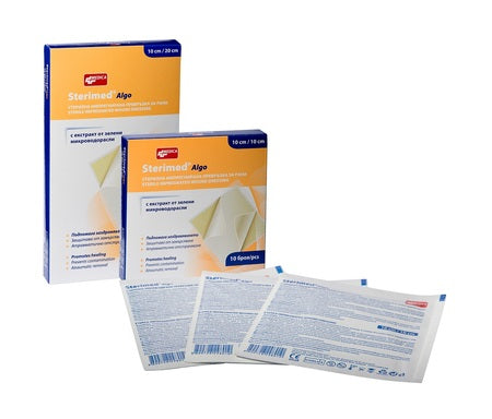 Sterimed Algo Стерилна инпрегнирана превръзка за рани 10 см/10 см х10 бр Medica