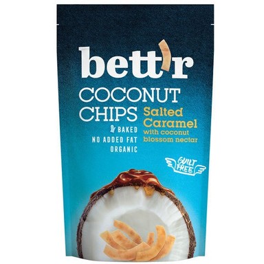 Био кокосов чипс със солен карамел х70 г Bett’r
