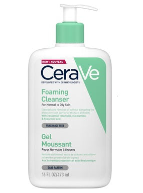 CeraVe Измиваща гел-пяна за лице и тяло за нормална и мазна кожа х473 мл
