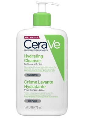 CeraVe Измиващ хидратиращ крем за лице и тяло за нормална и суха кожа х473 мл