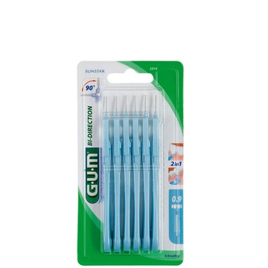 GUM Интердентални четки за зъби 0.9 мм сини x6 броя
