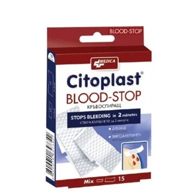 Citoplast Кръвоспиращ пластир 2 размера х15 броя Medica
