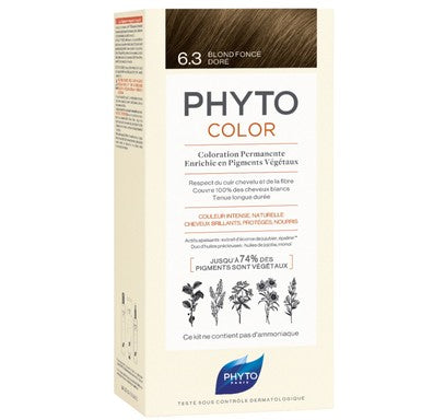 Phyto Color Боя за коса №6.3 тъмно златисто русо