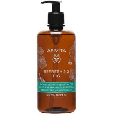 Apivita Ревитализиращ душ гел със смокиня помпа х500 мл