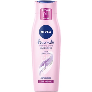 Nivea Hairmilk Natural Shine Подхранващ шампоан за безжизнена коса x250 мл
