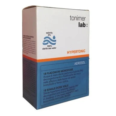 Тонимер Хипертоник Аерозол физиологичен разтвор за бебета 3 мл х18 ампули
