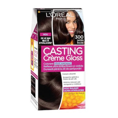 Loreal Casting Creme Gloss Боя за коса без амоняк №300 тъмно кафяв