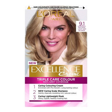 Loreal Excellence Creme Боя за коса 9.1 естествен светло рус