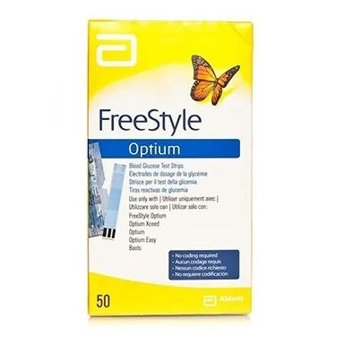 Free Style Optium Тест ленти за измерване на кръвна захар x50 бр
