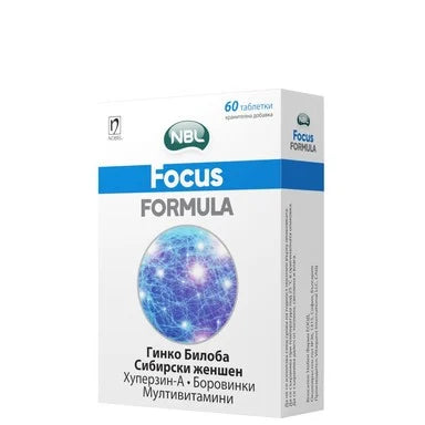 Focus Formula за силна концентрация и памет х60 таблетки Nobel Pharma