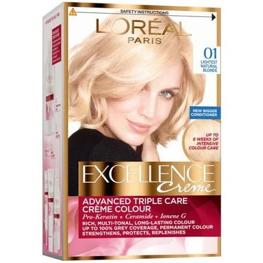 Loreal Excellence Creme Боя за коса 01 много светло рус