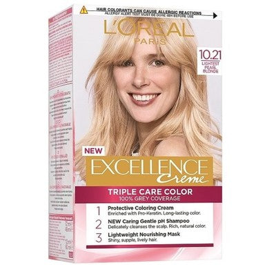 Loreal Excellence Creme Боя за коса 10.21 светло перлено рус