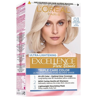 Loreal Excellence Pure Blonde Боя за коса 03 ултра светло пепеливо рус