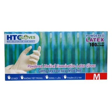 Нестерилни латексови ръкавици с пудра M х100 бр