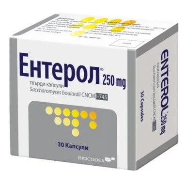 Ентерол 250 мг против диария x30 капсули Biocodex
