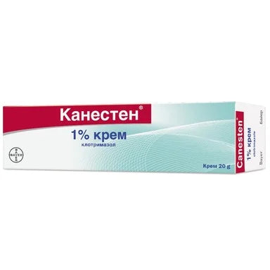 Канестен крем при гъбични инфекции по кожата и краката 1% х20 г Bayer