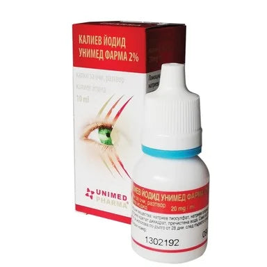 Калиев Йодид Капки за очи 2% х10 мл Unimed Pharma