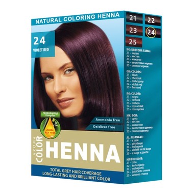 Aroma Color Къна за коса 24 Виолетово червен