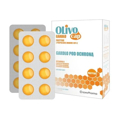 Olivocap Пастили за гърло с прополис и Витамин C х16 бр Capeypharma