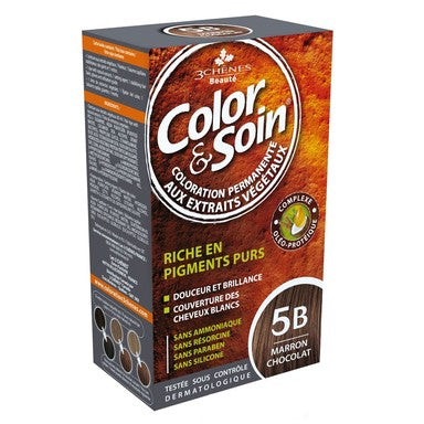 3Chenes Color and Soin Боя за коса 5B шоколадово кафяв цвят