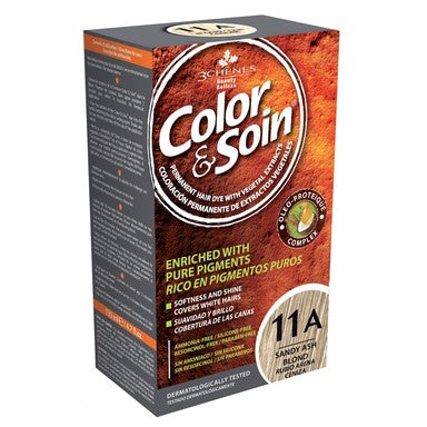 3Chenes Color and Soin Боя за коса 11A пясъчно пепеляво рус цвят