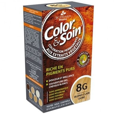 3Chenes Color and Soin Боя за коса 8G пясъчно златисто рус цвят