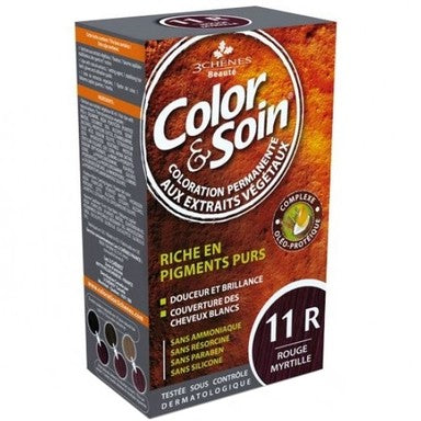 3Chenes Color and Soin Боя за коса 11R Боровинково червен цвят