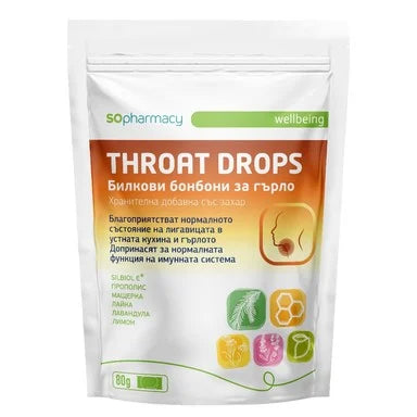 SOpharmacy Throat Drops Билкови бонбони за гърло х80 г