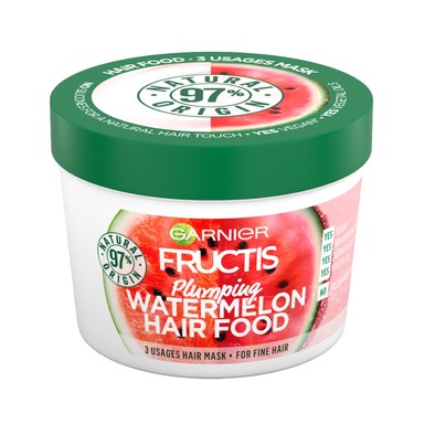Garnier Fructis Watermelon Hair Food Уплътняваща маска за тънка коса x390 мл