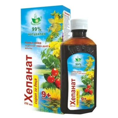 Хепанат Сироп за черен дроб и жлъчка за деца x250 мл
