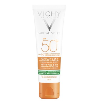 Vichy Capital Soleil 3в1 Слънцезащитен матиращ и коригиращ крем SPF50+ х50 мл