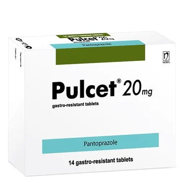 Pulcet при киселини 20 мг х14 таблетки Nobel Pharma