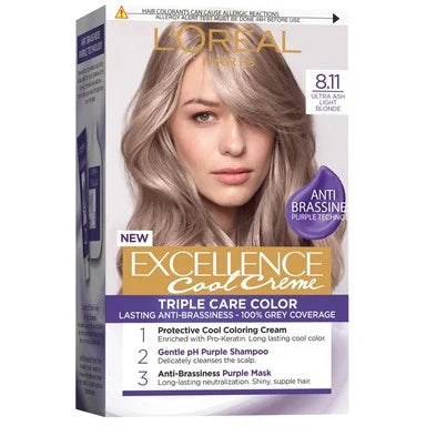 Loreal Excellence Cool Creme Боя за коса 8.11 студено светло русо